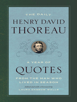 cover image of The Daily Henry David Thoreau
